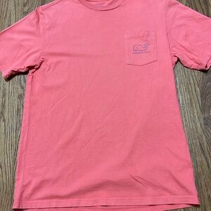 Boys Vineyard Vines Salmon Colored Whale Shirt Size XL